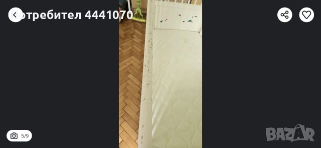 Бебешка кошара - люлка с матраче, снимка 3 - Кошарки - 52589289