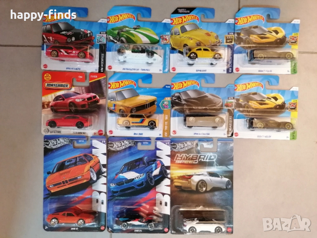 Hot Wheels Колекция BMW Bumblebee Twin Mill Bugatti