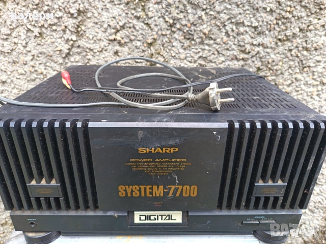 Усилвател Sharp System 7700 внос от Германия 650 WATTS Тегло 11Кг., снимка 2 - Ресийвъри, усилватели, смесителни пултове - 53685228