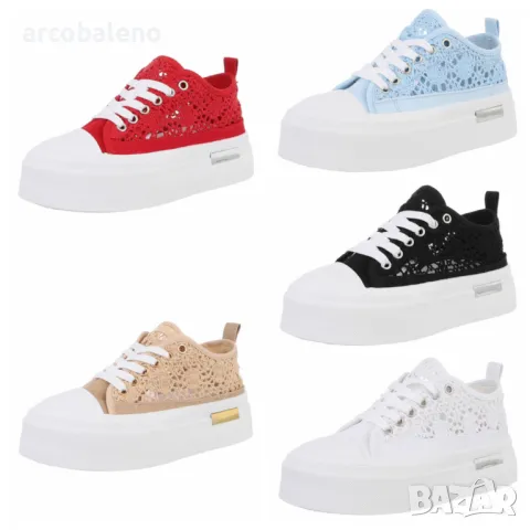 Дамски ниски маратонки, 5цвята 