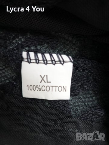 L/XL черна тюлена нощница с красива дантела и меки дантелени чашки, снимка 8 - Бельо - 40501443