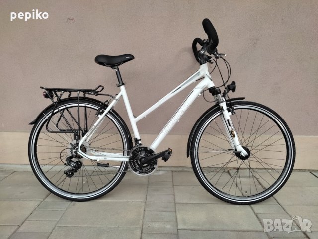 Продавам колела внос от Германия алуминиев велосипед TRETWERK SOLIS 28 цола динамо главина амортисьо, снимка 1 - Велосипеди - 35815933