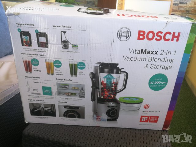 Блендер Bosch VitaMaxx вакуумно блендиране, функция за чупене на лед, самопочистване 1000 W, снимка 10 - Блендери - 42004010