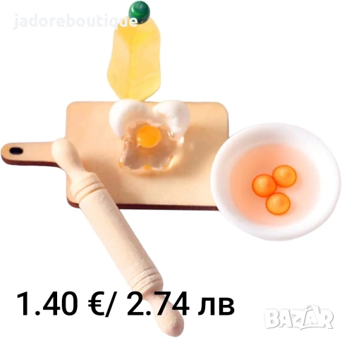 Декоративни елементи миниатюри от резин хранителни продукти/ напитки, снимка 10 - Други - 48859853