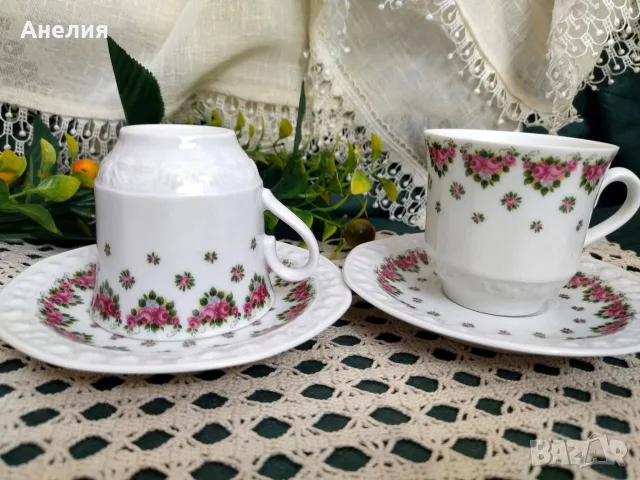 Winterling Bavaria сетове за кафе с розички, снимка 2 - Чаши - 56231557