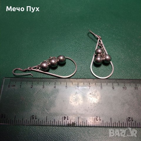 Сребърни обеци (64), снимка 6 - Обеци - 40220543