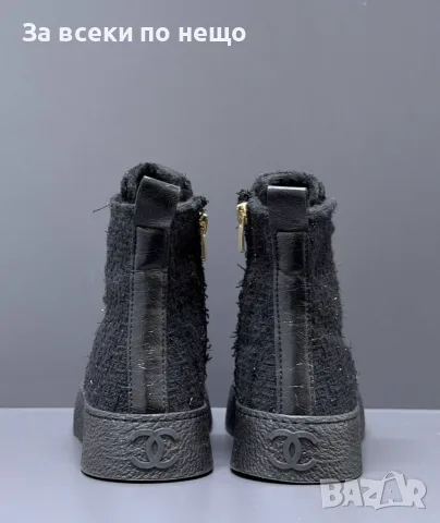 Chanel Дамски Боти Тип Спортно-Елегантни Кецове Шанел - Различни Цветове Код E179, снимка 15 - Дамски боти - 55948206