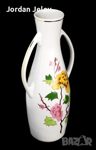 Голяма ваза от Hollohaza Hungary., снимка 2 - Вази - 50294960