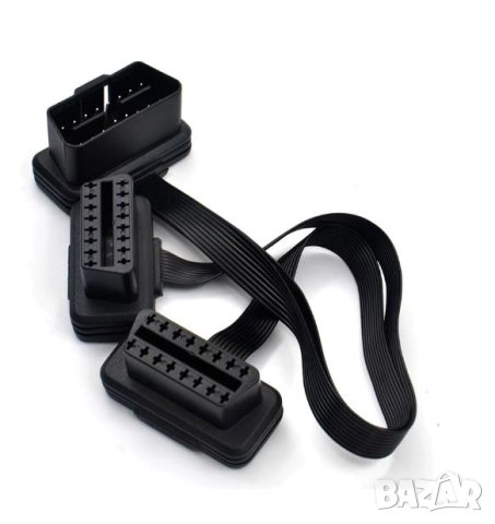 OBDII Y Сплитер OBD2 16PIN-а OBD Разклонител от Мъжко J-1962 към 2х Женски J-1962 ELM327 OBD Сплитер, снимка 4 - Навигация за кола - 41586253