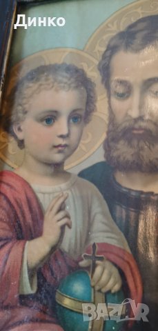 Старина икона литография около1900година., снимка 4 - Антикварни и старинни предмети - 44266571
