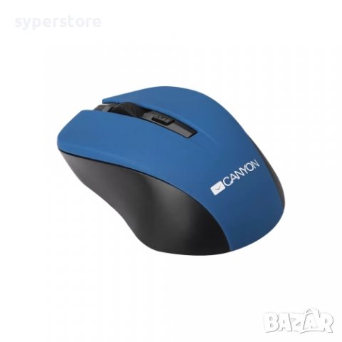 Мишка Безжична CANYON CNE-CMSW1BL 1200dpi 3btns Синя, снимка 2 - Клавиатури и мишки - 39598120