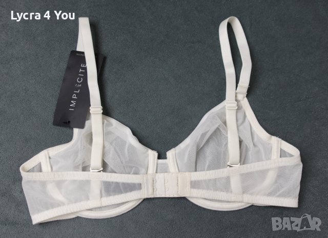 Implicite 70C нов луксозен бял тюлен сутиен, снимка 2 - Бельо - 40390463
