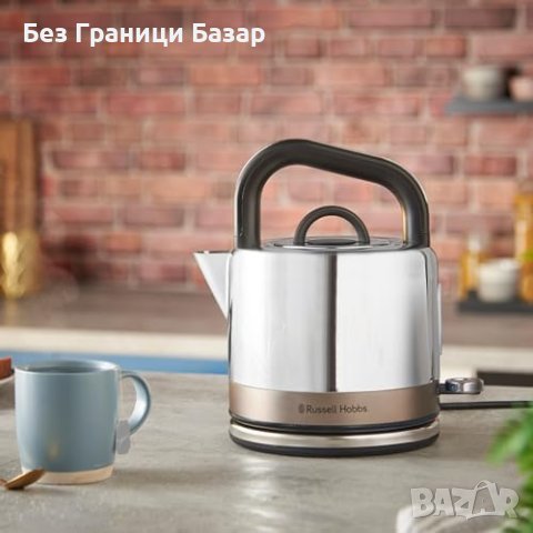 Нова Бърза Електрическа Кана Russell Hobbs Luna 1.7L Неръждаема Стомана, снимка 3 - Кани - 44156969
