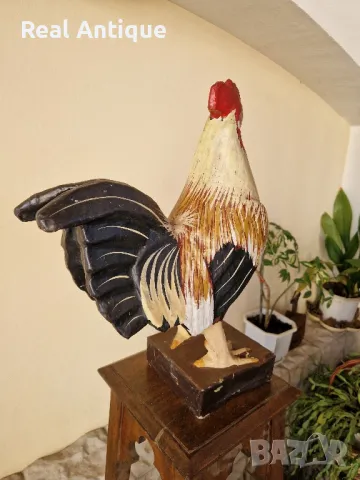 Страхотна голяма антикварна фигура статуетка Папие Маше , снимка 5 - Статуетки - 50304399