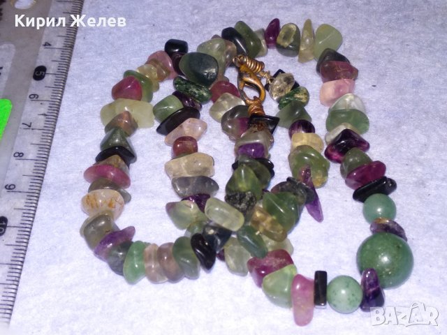 РАЗКОШНО СКЪПОЦЕННО РЕТРО АРТ КОЛИЕ от НАТУРАЛНИ КАМЪНИ НЕФРИТ АМЕТИСТ КВАРЦ ПЛАНИНСКИ КРИСТАЛ 26388, снимка 14 - Колиета, медальони, синджири - 41389428