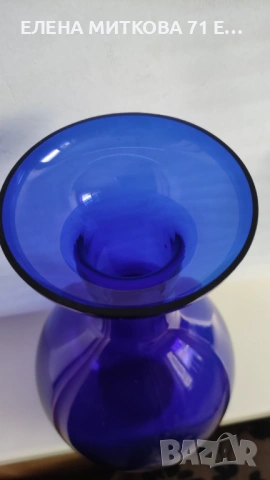 Голяма ваза от ръчно издухано стъкло, снимка 5 - Вази - 53557054