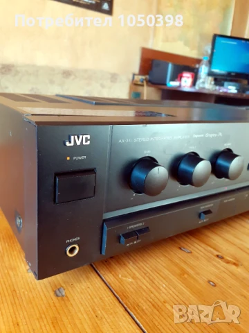 Прекрасен усиловател JVC AX-311 BK Dynamic SUPER A- Японска мощна машина., снимка 3 - Ресийвъри, усилватели, смесителни пултове - 50973269