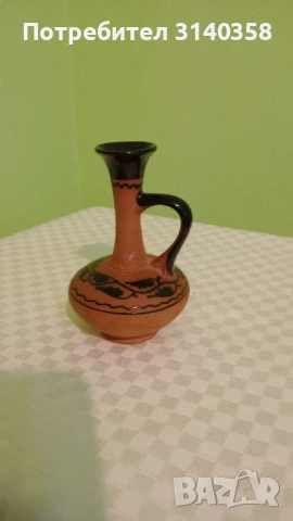 Керамична каничка, снимка 2 - Антикварни и старинни предмети - 47404855