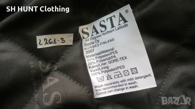 SASTA WINTER GORE-TEX Jacket размер L за лов зимно ватирано яке водонепромокаемо - 2107, снимка 18 - Екипировка - 53470289