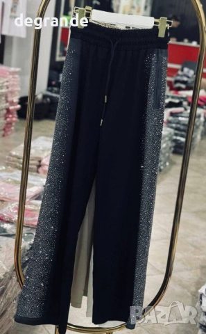 Дамски панталон с камъчета, снимка 2 - Панталони - 52574861
