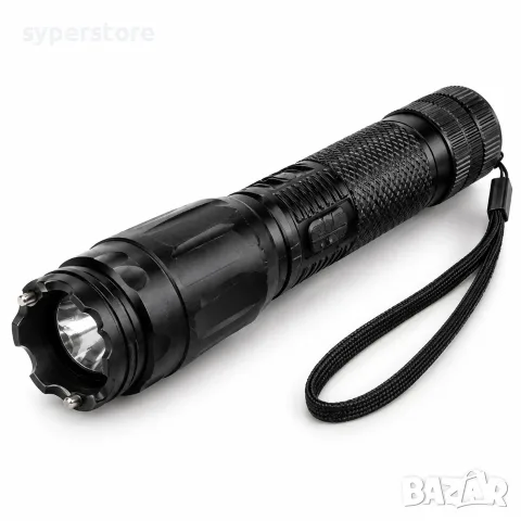 Фенер с електрошок, Digital One SP01500 BL-1201, LED със ZOOM, SOS режим, акумулаторен, снимка 3 - Оригинални зарядни - 56105996