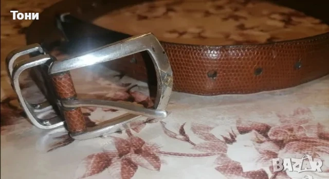 GROOKHORN Оригинал Нов Мъжки Колан Изцяло от Естествена Кожа 110см., снимка 2 - Колани - 52791084