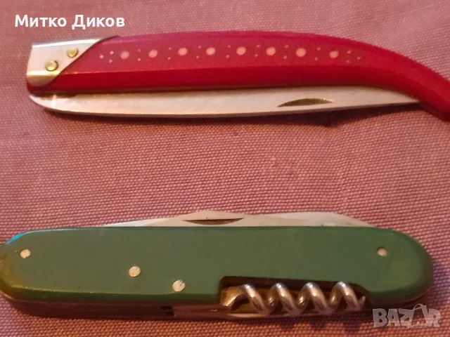 Ножчета без луфт  от соца сойка кундре на К.Попадийн с.Костенец и Петко Денев шест части рядко, снимка 8 - Ножове - 56181938
