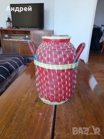 Стар плетен буркан #2