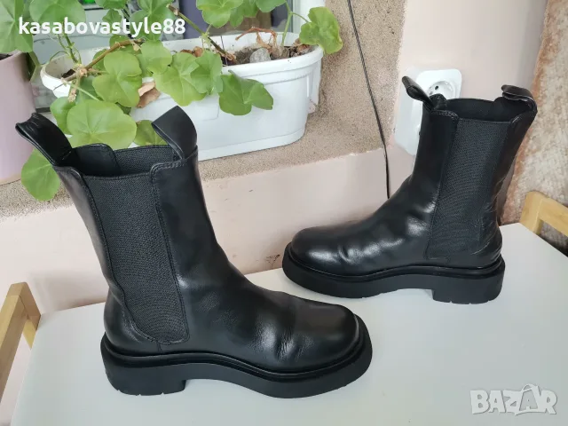 Дамски боти Естествена кожа 36 н. , снимка 4 - Дамски боти - 56299383