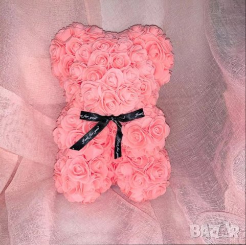 Стериопорно мече с рози, снимка 3 - Романтични подаръци - 39583040