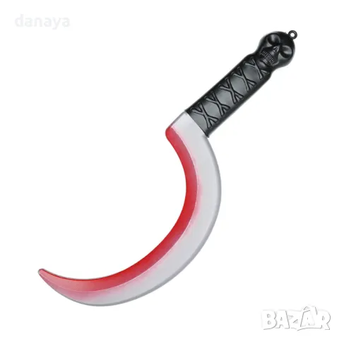 5198 Halloween парти аксесоар Сърп с череп, 38 см, снимка 2 - Други - 47283067