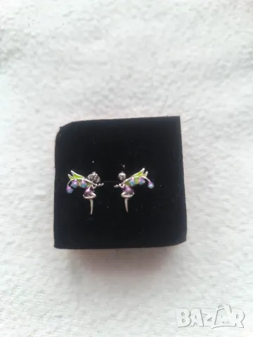 малки сребърни обеци , снимка 5 - Обеци - 49869327