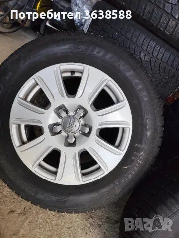 Алуминиеви джанти 16 5х112 с отвор 66.5за Ауди с зимни гуми 215 65 16