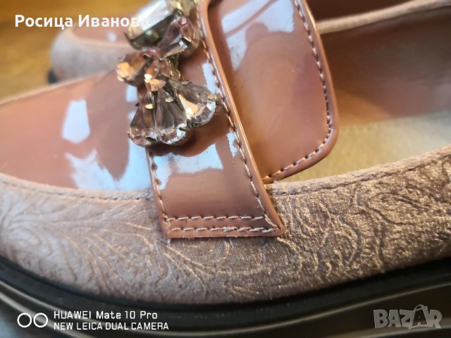 Нови велурени обувки с камъни, снимка 7 - Дамски ежедневни обувки - 40593066