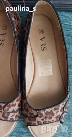 Два чифта / Маркови сандали "Roxy heart" естествен набук и "VRS" / N 38, снимка 14 - Сандали - 29405307