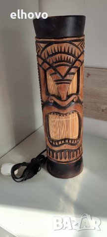 Бамбукова лампа, снимка 7 - Други ценни предмети - 44474525