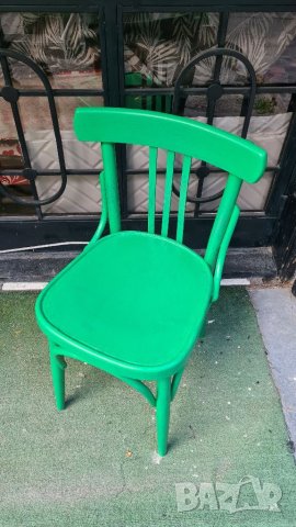 Зелени столове винтидж ретро, снимка 2 - Столове - 41793641
