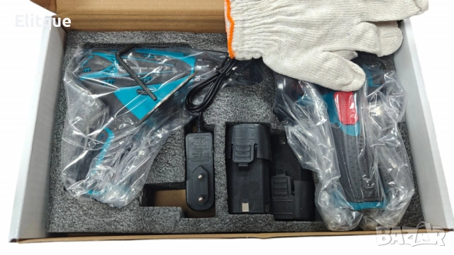 Професионален акумулаторен комплект 2 в 1 – Винтоверт и Ъглошлайф с литиева батерия, снимка 6 - Друга електроника - 52689023