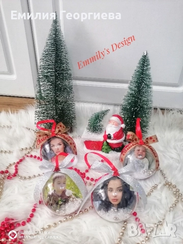 Коледни топки със снимки ♥️, снимка 7 - Коледни подаръци - 52621830