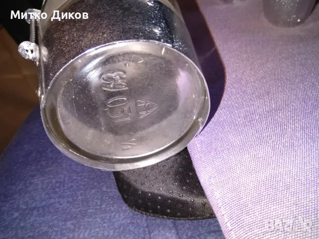 Бутилка ракия 0.500млл със сребърен обков нова с 6 чаши с подложки от 0.50млл за механа, снимка 8 - Аксесоари за кухня - 49589291