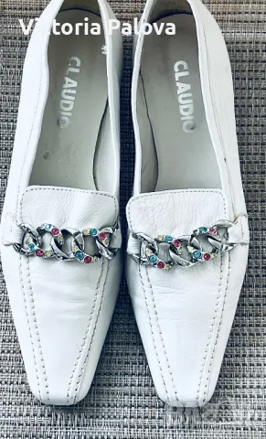Италиански лоуфъри CLAUDIO ръчна изработка, снимка 11 - Дамски ежедневни обувки - 49184067