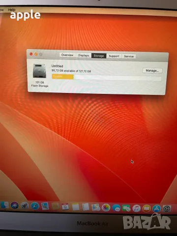 13" Core i5 MacBook Air А1466 (2017)-8GB RAM/128GB SSD, снимка 7 - Лаптопи за работа - 51419809