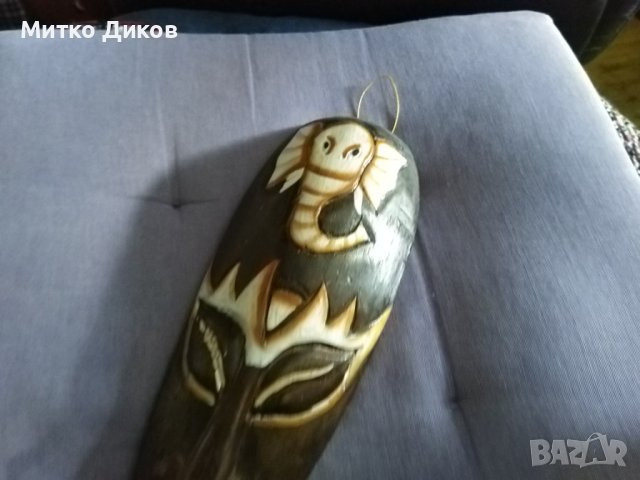 Маска дървена слонче и друго 300х105х40мм, снимка 3 - Декорация за дома - 42249338