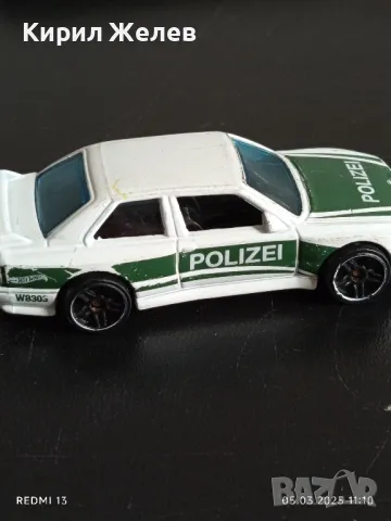 Метална количка полиция BMW M3 MADE IN MALAYSIA за КОЛЕКЦИОНЕРИ 42147, снимка 5 - Колекции - 49369370