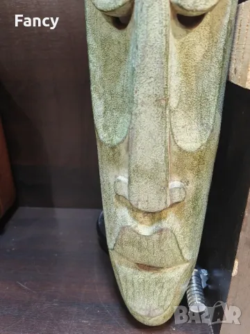 Голяма африканска маска, снимка 3 - Антикварни и старинни предмети - 47342575