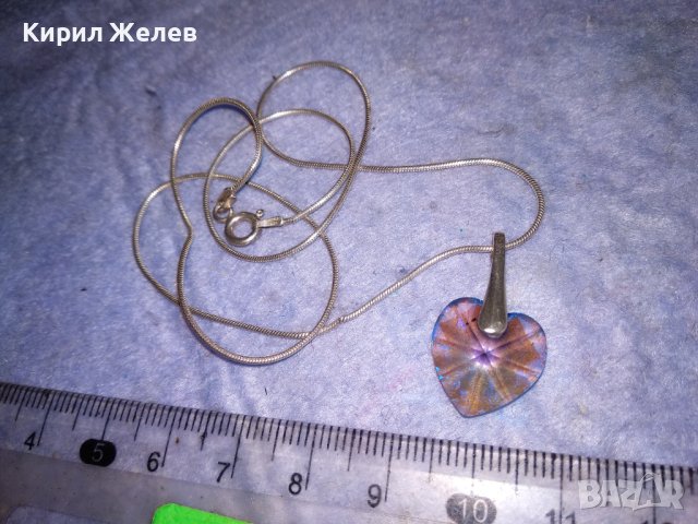 ИЗИСКАН КРИСТАЛЕН СРЕБЪРЕН АРТ МЕДАЛЬОН със СРЕБЪРНА ВЕРИЖКА СРЕБРО 925 БУТИКОВО БИЖУ ИТАЛИЯ 38266, снимка 10 - Колиета, медальони, синджири - 40940676