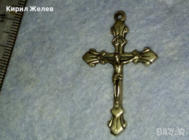 ПОСРЕБРЕНО НАГРЪДНО РАЗПЯТИЕ КРЪСТ от БЛАГОРОДНА НЕРЪЖДАЕМА СТОМАНА РЪЧНА МАЙСТОРСКА ИЗРАБОТКА 40007, снимка 16 - Антикварни и старинни предмети - 42473494