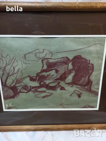Авторска картина на худ.Красимир Кръстев-Белоградчик,подписана и рамкирана., снимка 3 - Картини - 49673741