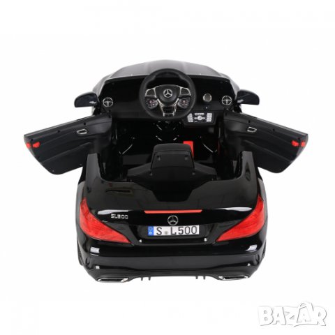 Акумулаторна кола Licensed Mercedes Benz SL500 Black SP, снимка 4 - Детски велосипеди, триколки и коли - 39245429