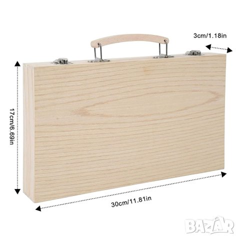 Куфар с аксесоари за рисуване / аксесоари за живопис  19 части A800604, снимка 3 - Други - 42411915